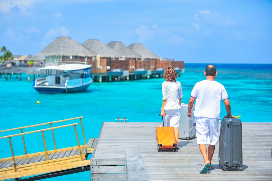 Dolazak para u luksuzni resort na Maldivima